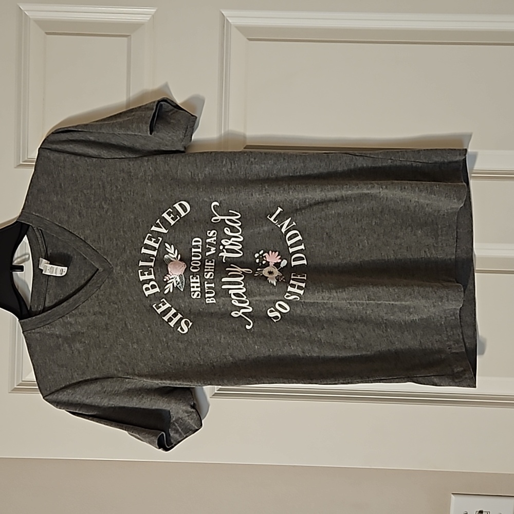 Bella + Canvas Triblend Collection. Gray T-shirt. Size Small.